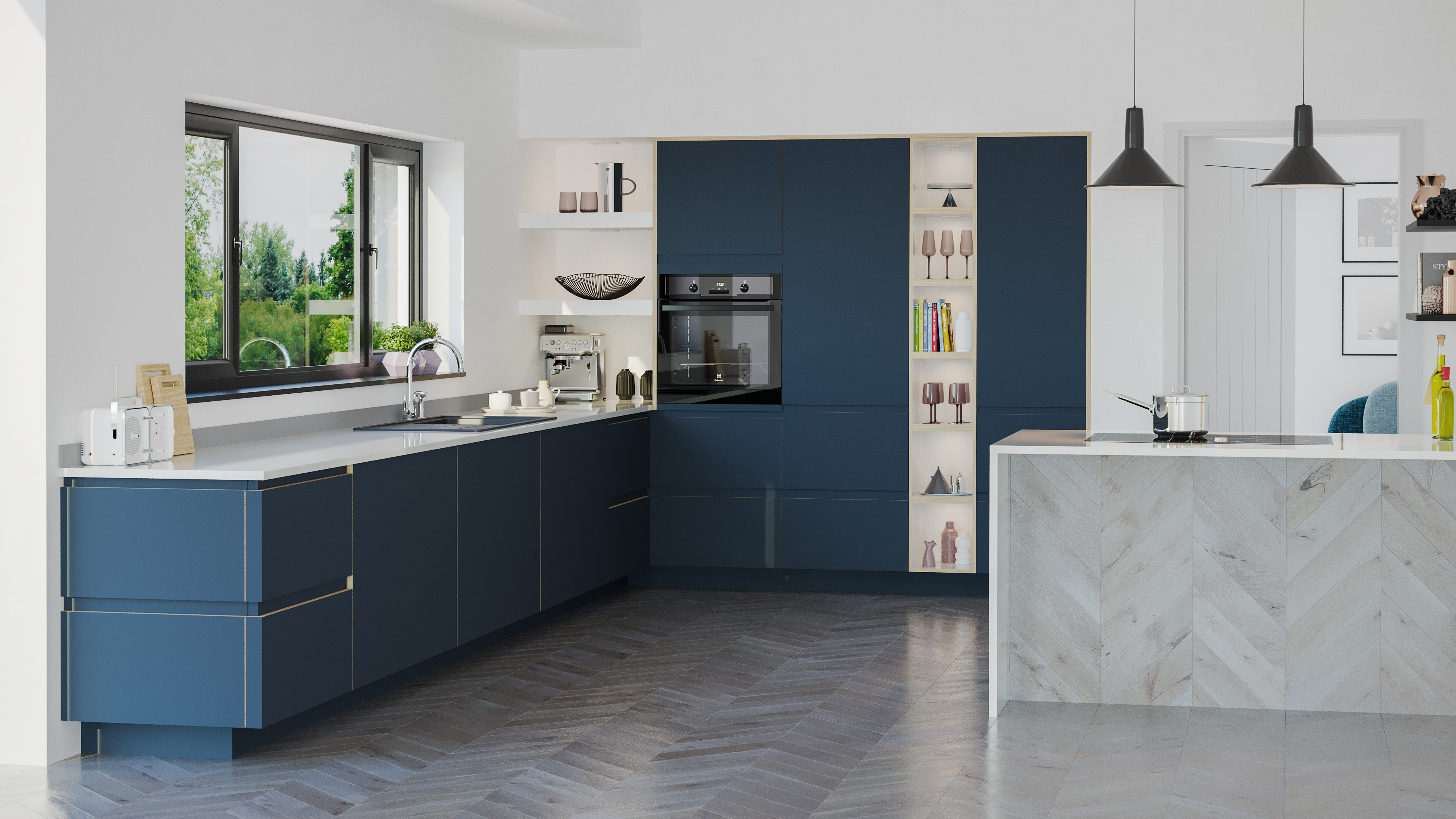 Charisma Acrylic Plywood Blue