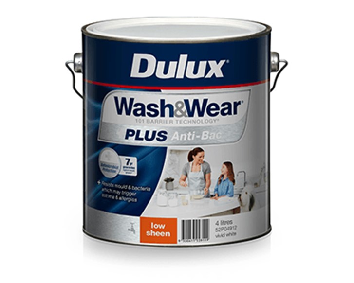 Dulux Wash&Wear Plus Anti-Bac Low Sheen