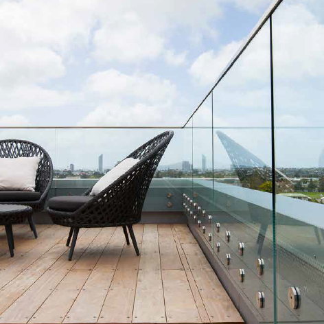 Double Disc - MB50 Glass Balustrade System