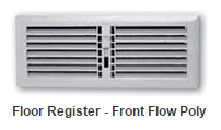 Simx Floor Registers - Front Flow Poly