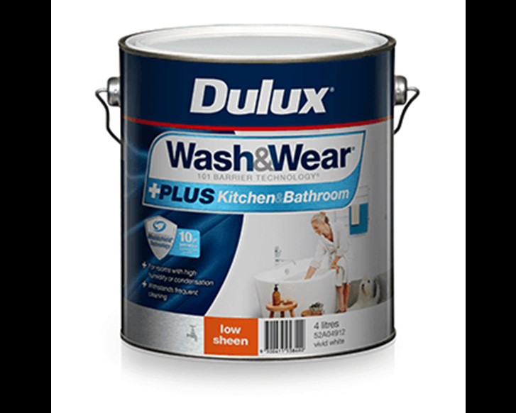 Dulux Wash&Wear Plus Kitchen & Bathroom Low Sheen