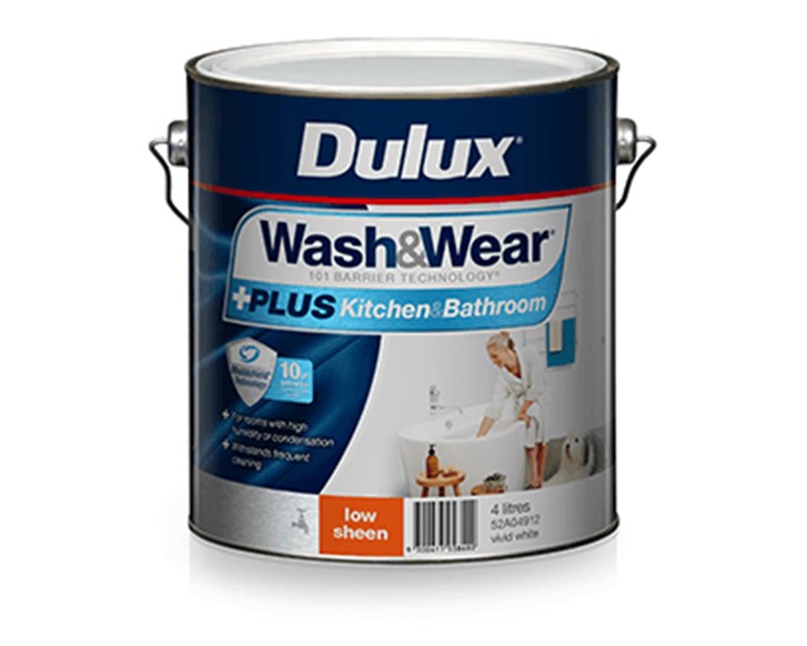 Dulux Wash&Wear Plus Kitchen & Bathroom Low Sheen