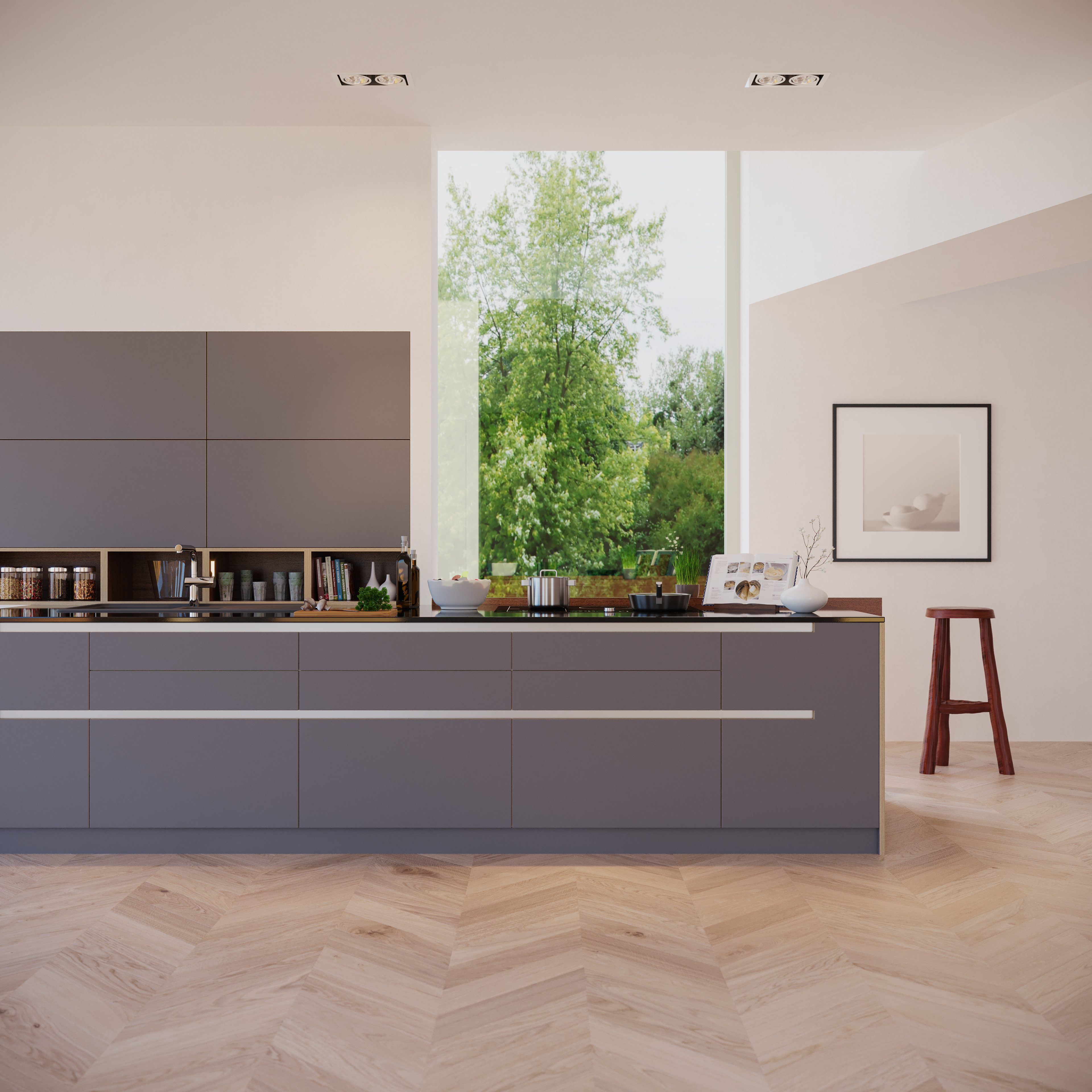 Charisma Acrylic Plywood Slate Grey