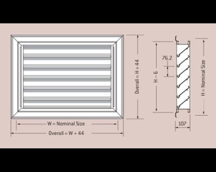 Price Holyoake Drainable Louver (Louvre) - OHL-D