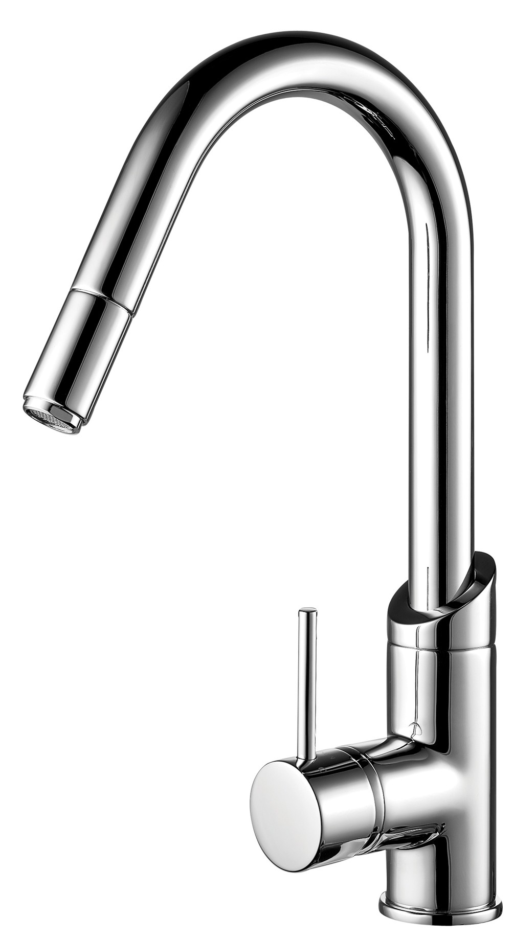 Minimalist Pulldown Gooseneck Sink Mixer