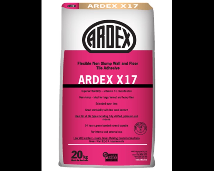 ARDEX X 17 - Flexible, Non-Slump, Wall & Floor Tile Adhesive