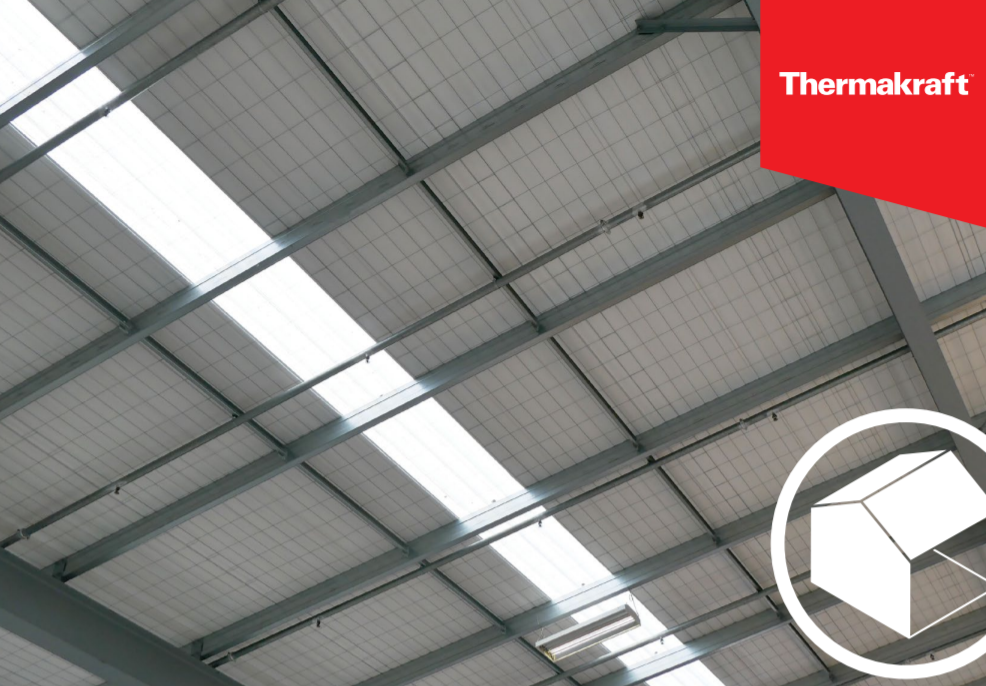 Thermabar 344 - Light Diffusing White Faced Fire-Retardant Foil Underlay