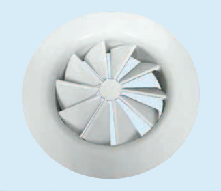Price Holyoake SFRA Swirl Fixed Round Aluminium Diffuser