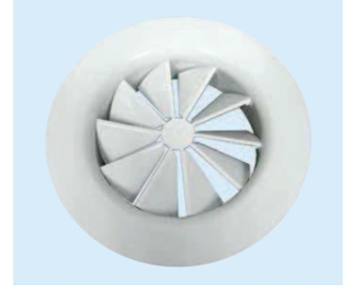 Price Holyoake SFRA Swirl Fixed Round Aluminium Diffuser